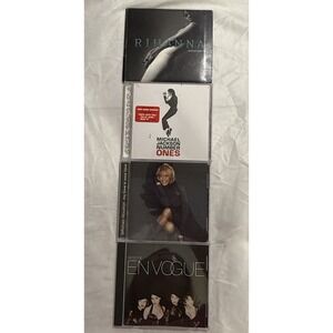 Lot Of 4 CDs Rianna, Micheal Jackson, Whitney Houston, Envogue‎